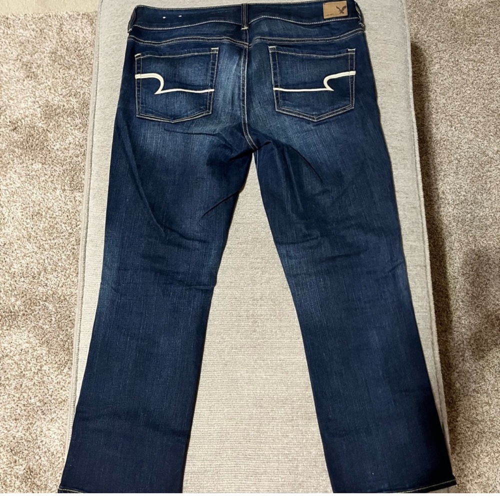 American Eagle Outfitters Dark Blue Ankle Jeans